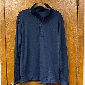 Men’s Under Armour Golf Blue Storm Sweater Fleece 1/4 Snap Coldgear size XXL